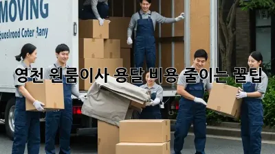 영천 원룸이사, 용달 비용 줄이는 꿀팁!